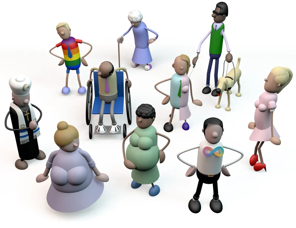 3D Modelling – Equality, Diversity and Inclusion Characters
